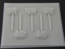 657 Sheep Chocolate or Hard Candy Lollipop Mold